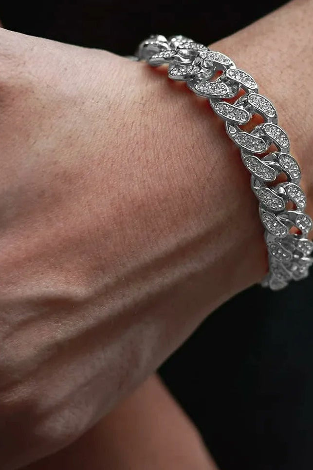 CUBAN SILVER BRACELET